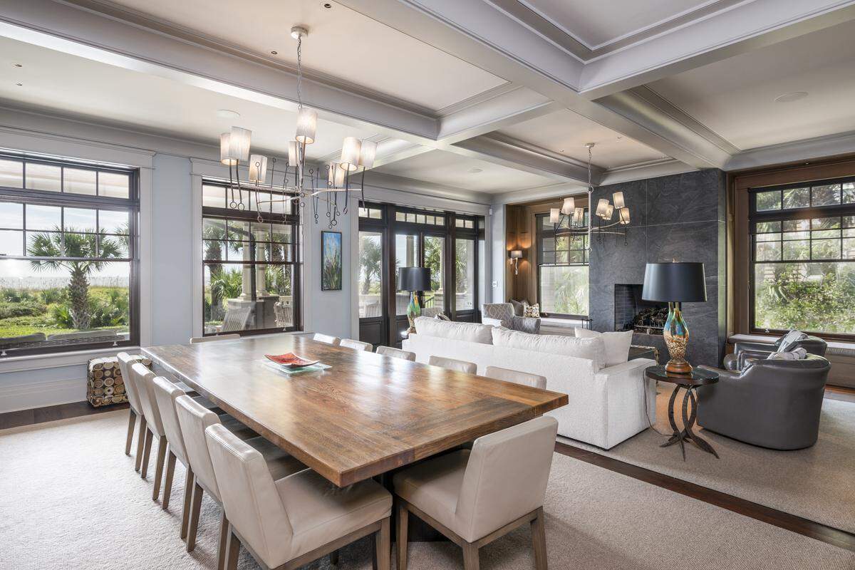 The home features wide-plank French oak flooring, custom cabinetry, solid Canadian mahogany doors and windows and high-end appliances.