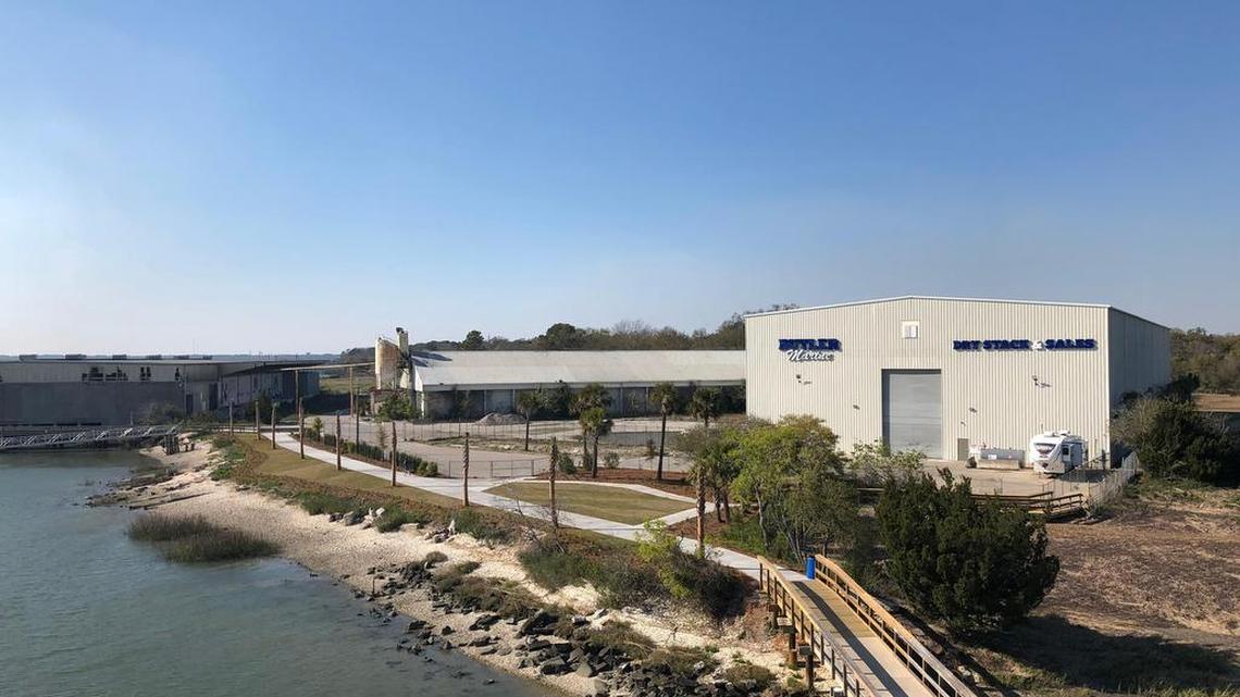 The newest portion of the Spanish Moss Trail that was recently constructed in between the Port of Port Royal and the boardwalk at The Sands beach in Port Royal.