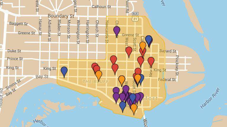 Map: Beaufort Arts District