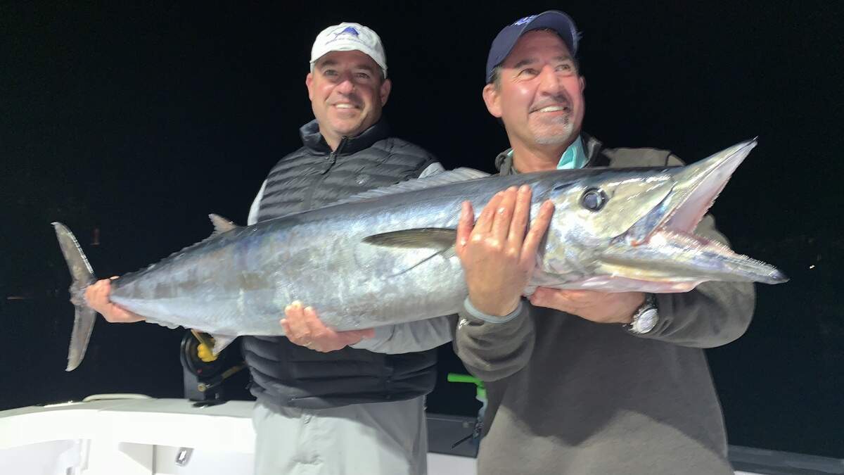 Ben and Michael Parker with wahoo.