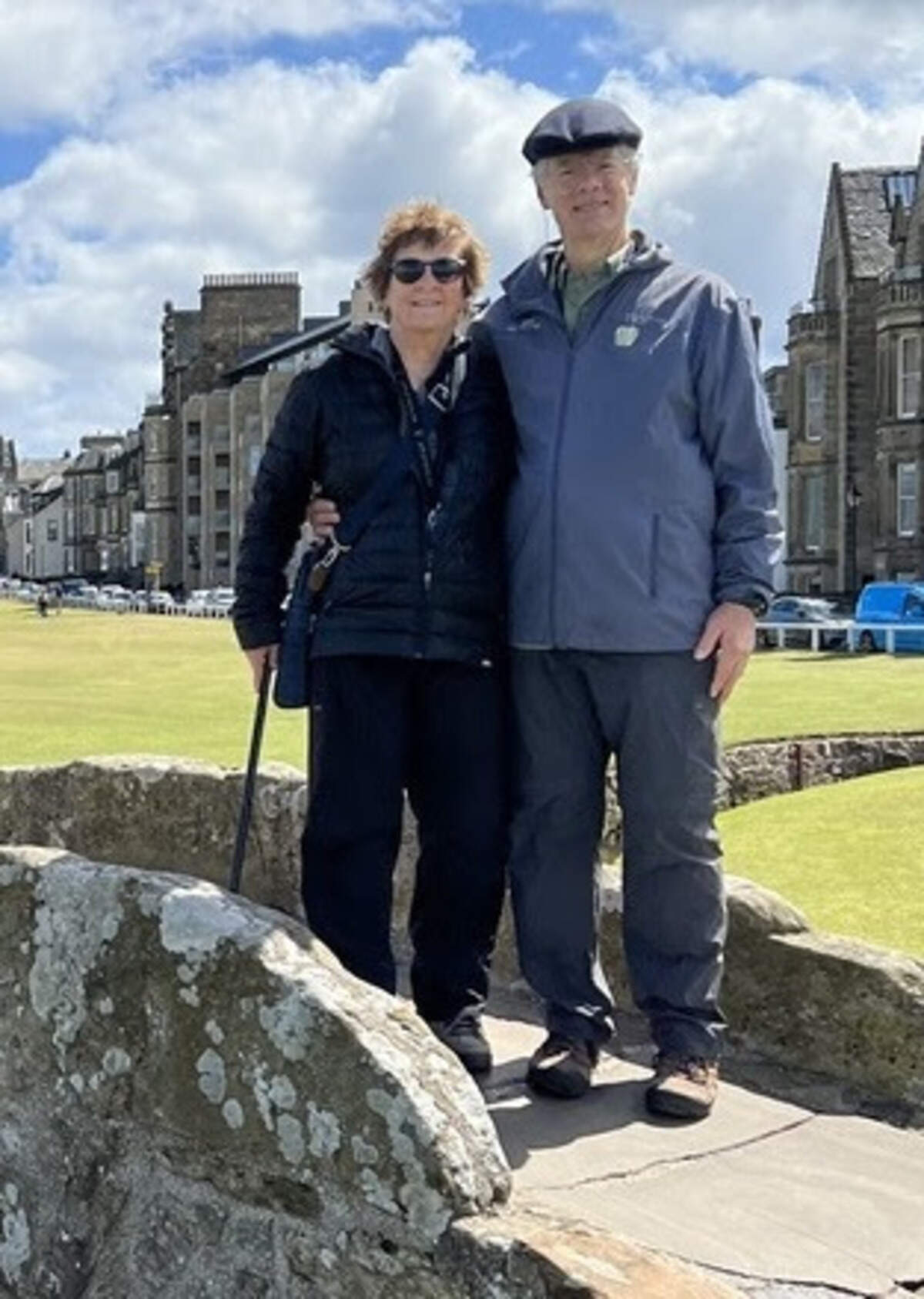 HHP/Ward 2 Residents, Patsy Brison & Husband Scott at St Andrews Links