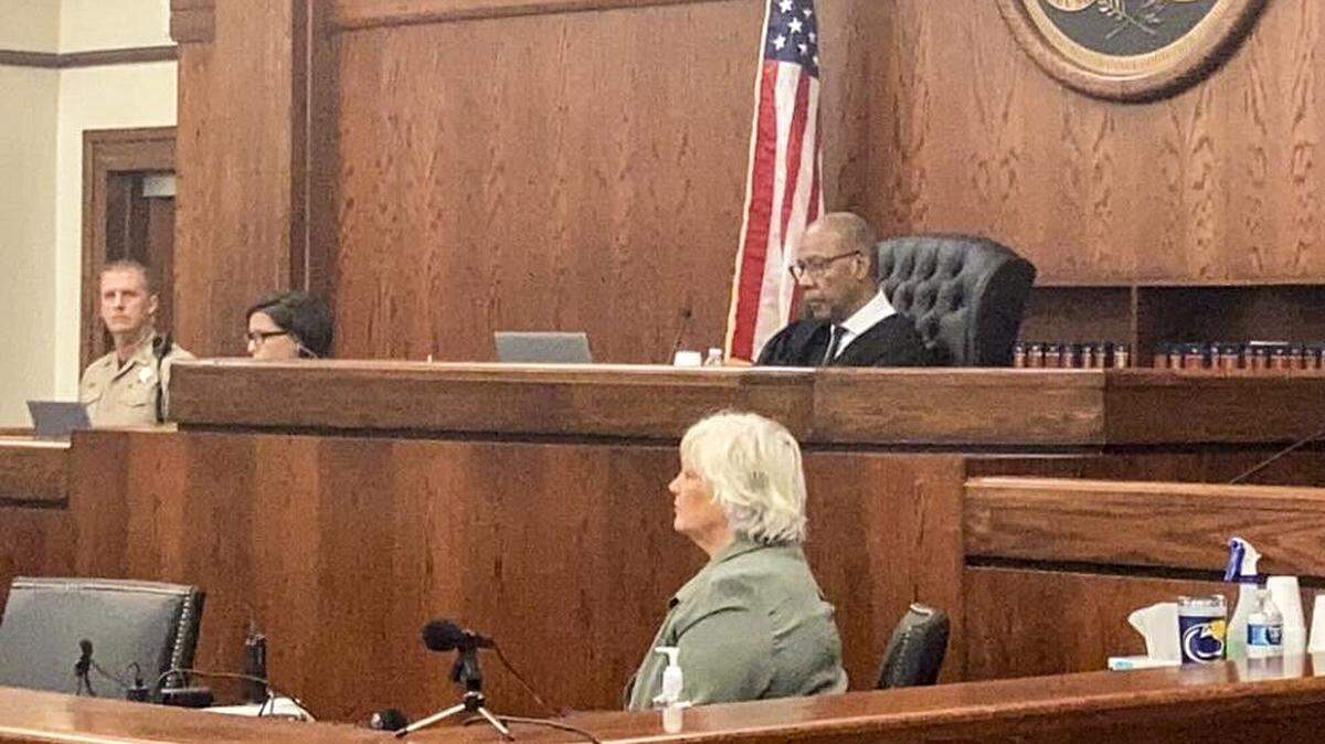 Judge Clifton Newman in Beaufort County General Sessions Court leads the status conference of Alex Murdaugh and his financial crimes partners – former Beaufort attorney Cory H. Fleming, and former Hampton bank CEO Russell L. Laffitte – on Thursday, Sept. 14, 2023 at the Beaufort County Courthouse.