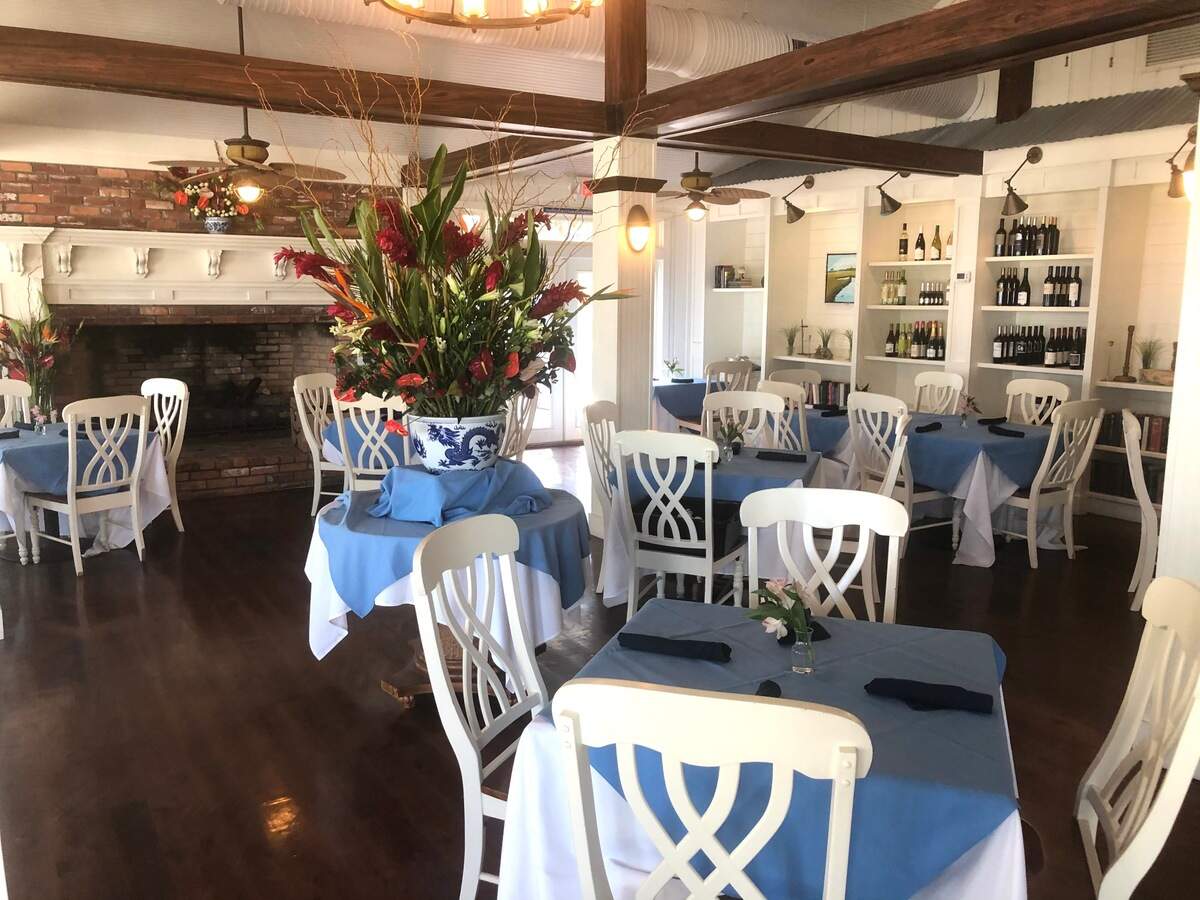 The dining room at the new Bell’s at the Beach on Daufuskie Island