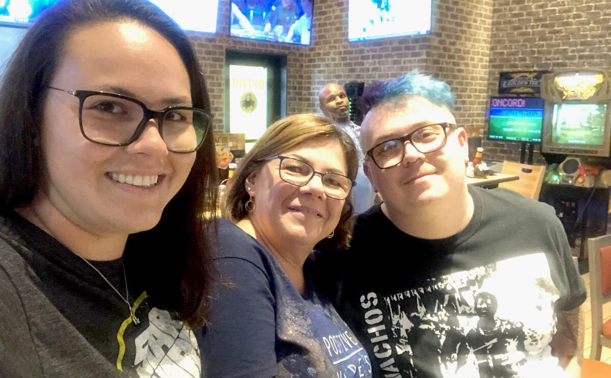 Pictured from left is Shannon O’Neill, 25, of Orlando, Fla., her mother Cindy O’Neill, 61, of Concord, Calif., and her brother and Cindy’s son, Greg O’Neill, 23, also of Concord, Calif. The trio each got a tattoo of the Harbour Town Lighthouse on their ankles when celebrating their mother’s 61st birthday in California to remember family vacations to the island that started in the late 1980s.