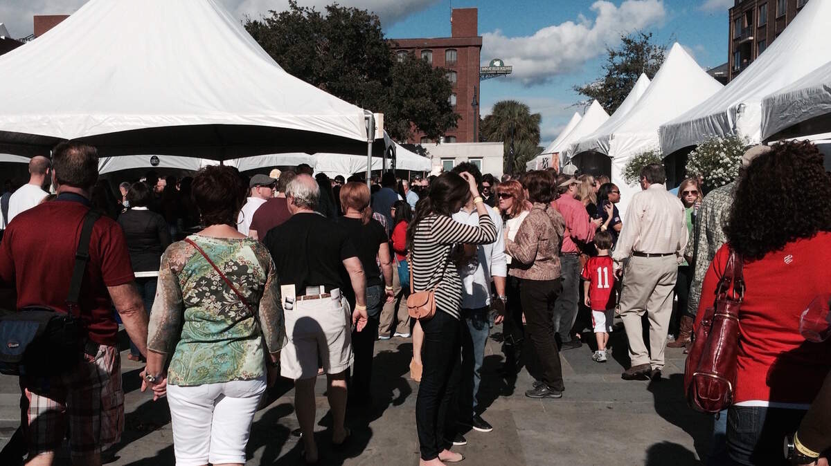 A scene from the Savannah Food & Wine Festival