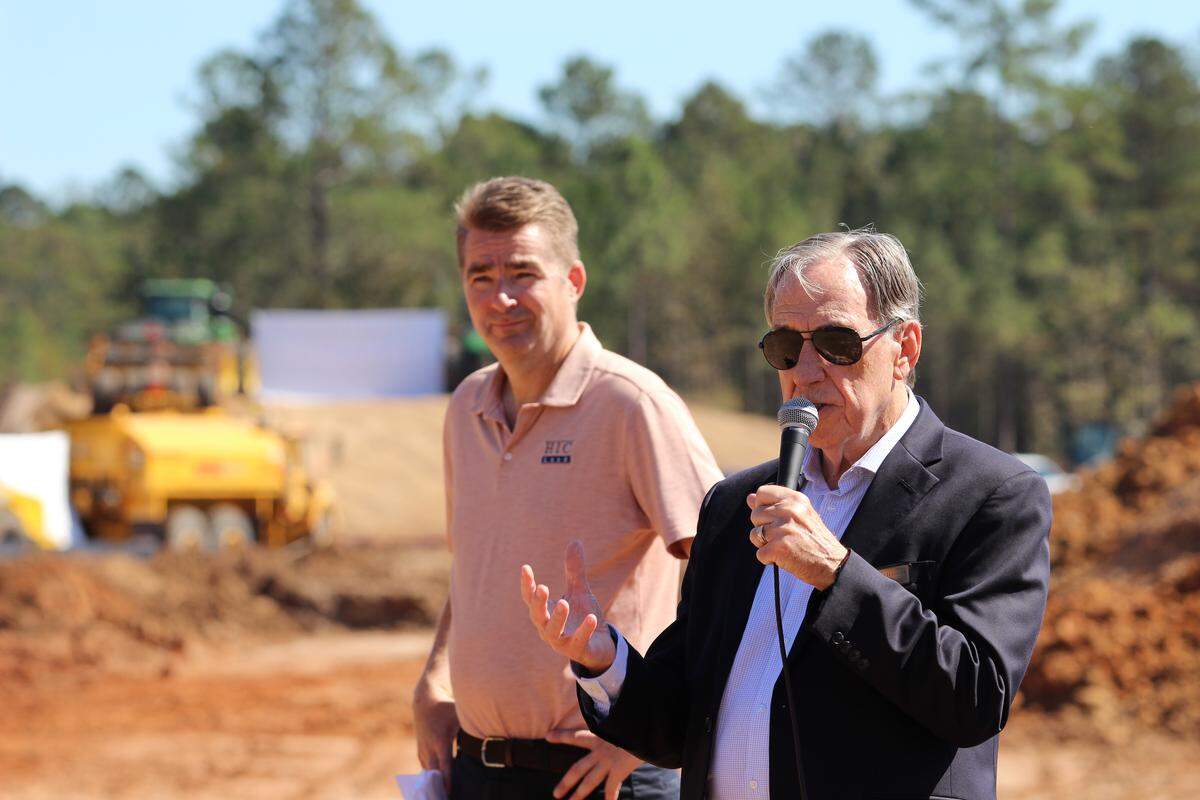 Hardeeville Mayor Harry Williams (right) hopes the city’s rapid expansion will bring jobs and prosperity to the historically poor Jasper County. Left: HIC Land President Stefan Hoyer