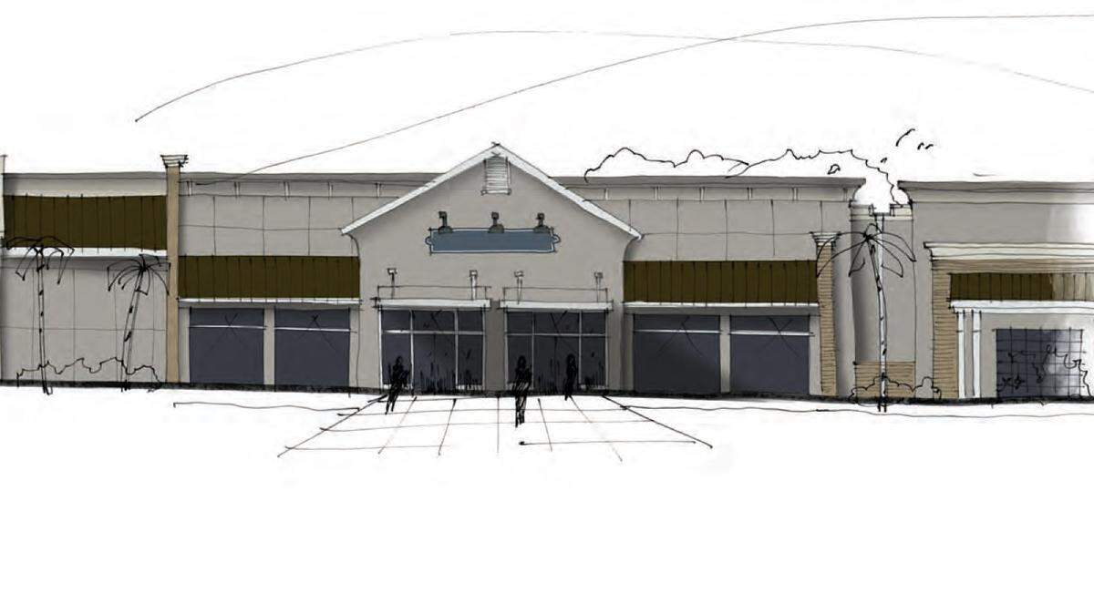 A rendering shows the concept planned for a Pineland Station overhaul.