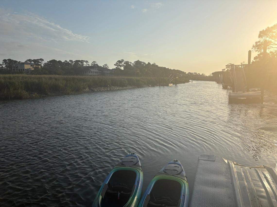 The trip to Pritchards Island needs to be made by boat. Sea turtle patrol volunteers and student interns kayak to Pritchards every morning during nesting season.
