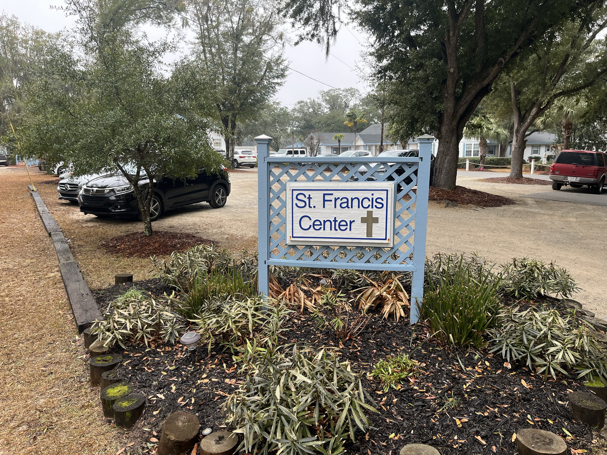 A sign along Sea Island Parkway alerting people to the location of St. Francis Center was recently removed, prompting rumors that the important St. Helena Island charity was closing. But the charity is not closing. The sign shown above is located on the St. Francis Center’s Mattis Drive property.