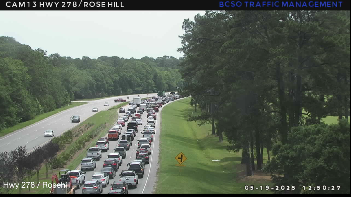 At 12:50 p.m. Monday, the three lanes on U.S. 278 near the intersection with Rose Hill Way in Bluffton were at a stand still following a serious, multi-vehicle collision.