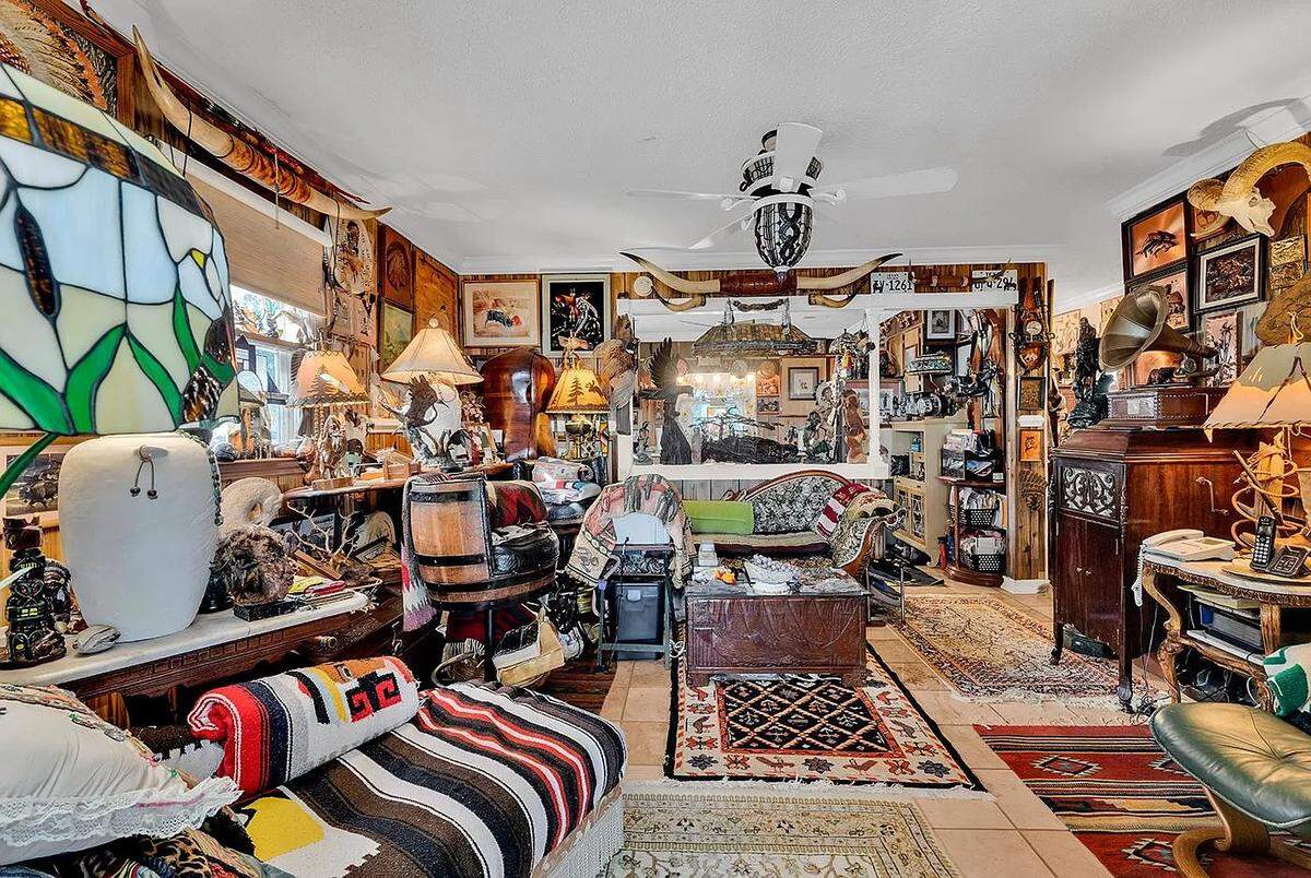This home at 2023 Asbury Street sits on the banks of Winyah Bay and comes with something you don’t see every day: an extensive, eclectic collection of memorabilia that fills nearly every corner of the house.