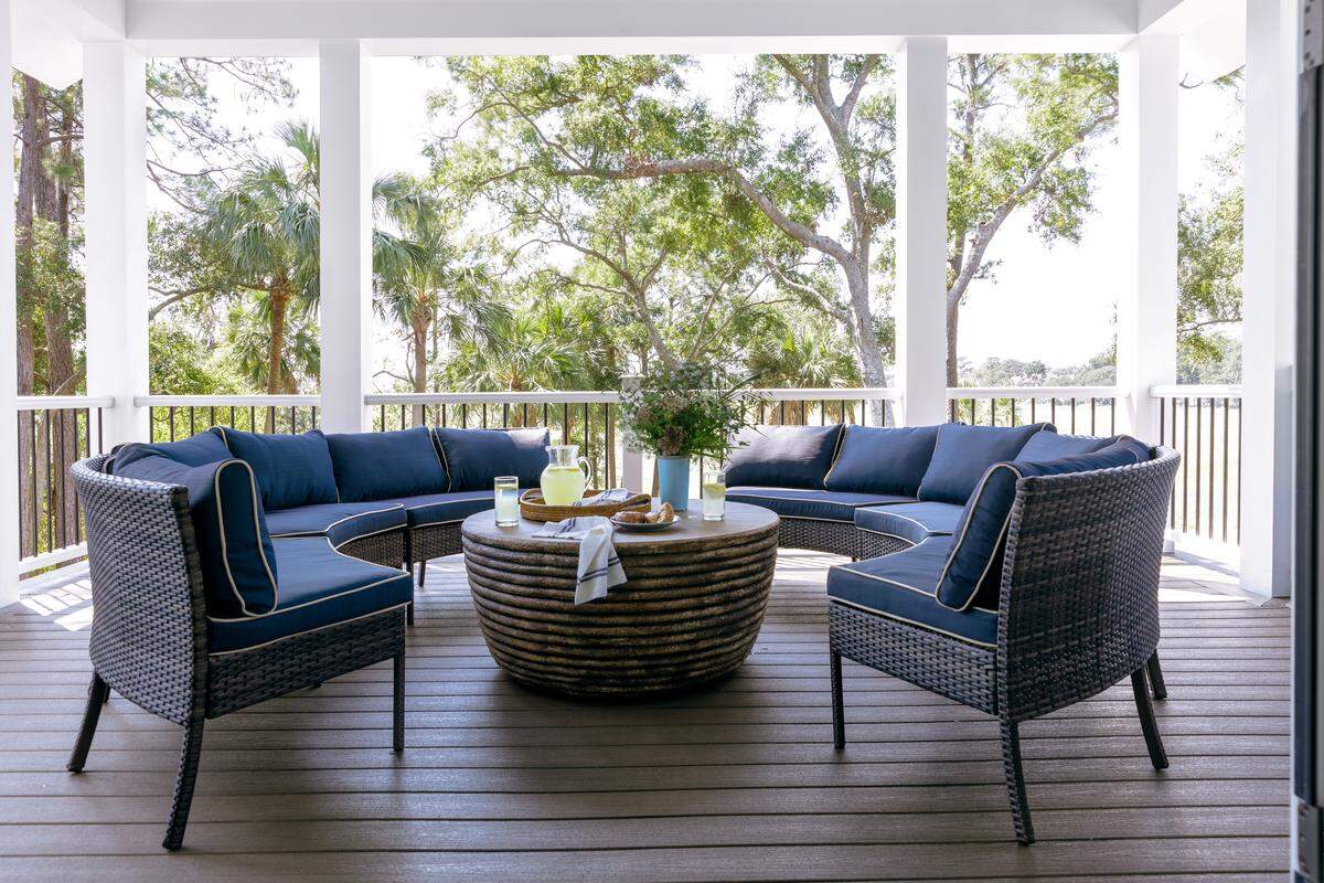 Deck located off the multi-purpose room, HGTV Dream Home 2020 on Hilton Head, South Carolina.