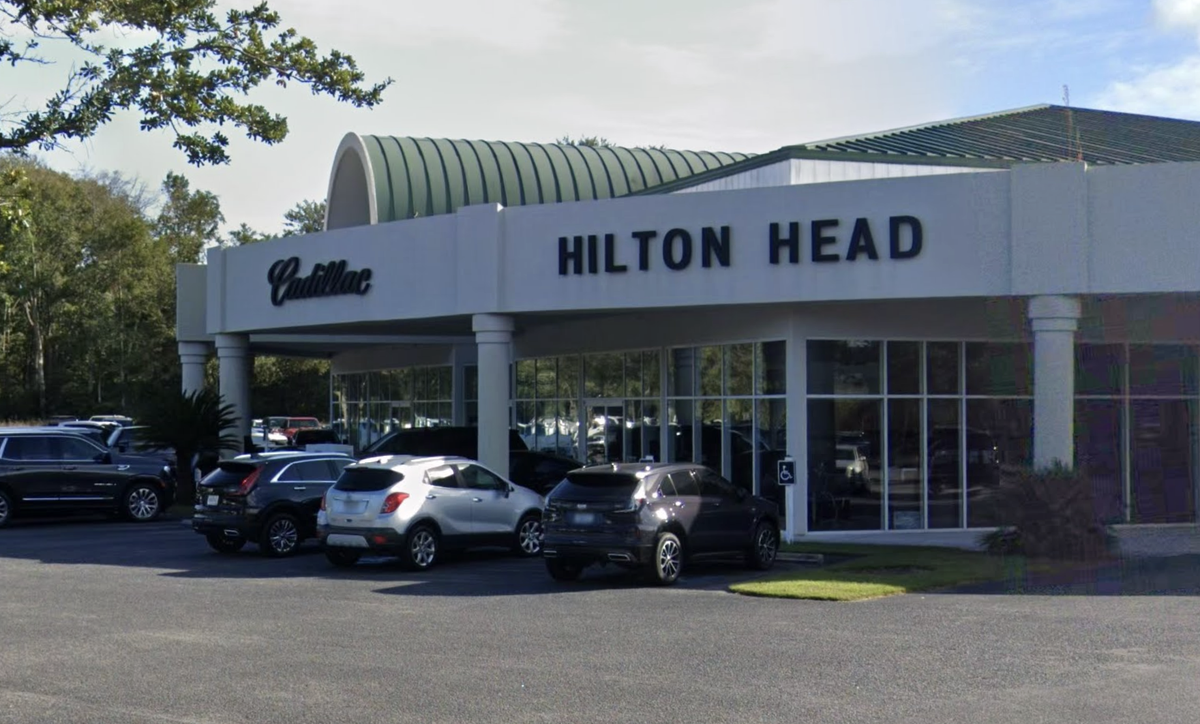 Two men were arrested after allegedly attempting to use false identities to buy expensive vehicles on March 5, 2026, at the Hilton Head Cadillac dealership, located at 1090 Fording Island Road near Bluffton.