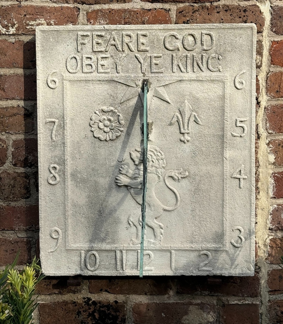 Sundial at the Richmond Plantation property in Berkeley County, SC
