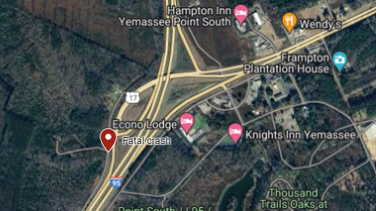 Tuesday morning’s deadly crash occurred on Frontage Road near Bowers Lane, about two miles outside of Yemassee town limits.
