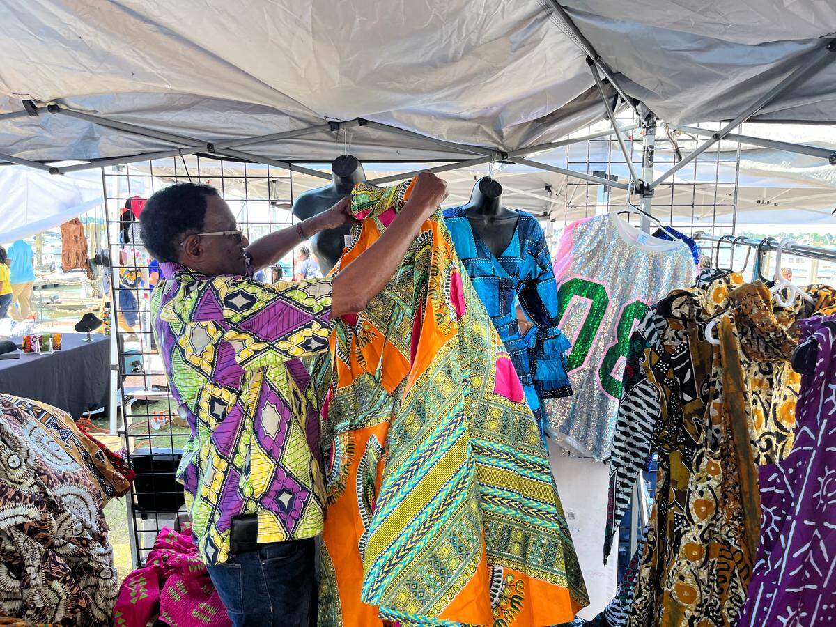 Mahamdou Dankarami is one of the vendors who will be selling African clothing at The Original Gullah Festival in Beaufort this weekened.