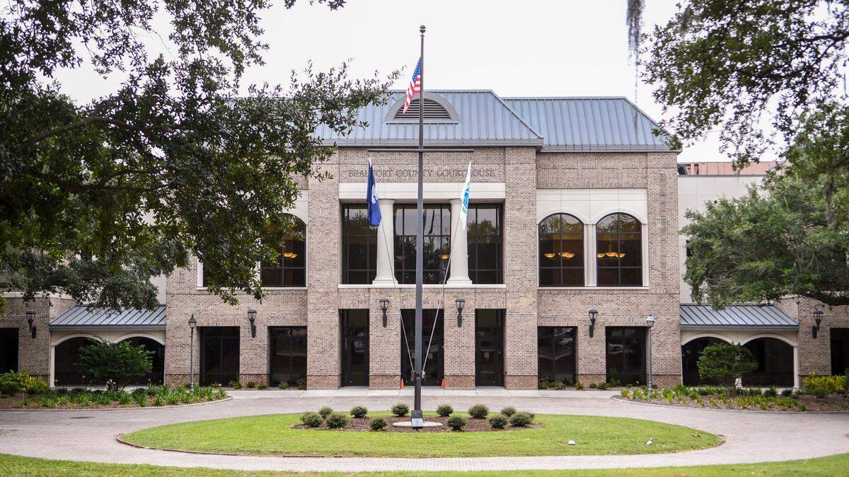 The Beaufort County Courthouse.