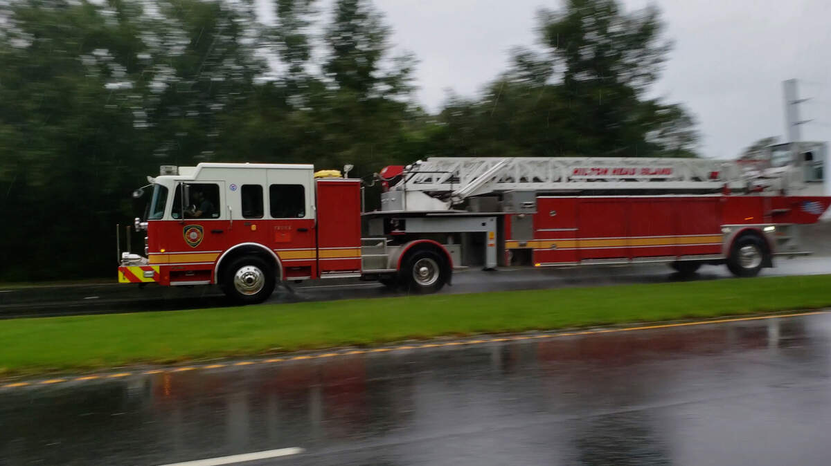 The Town of Hilton Head Island Fire Rescue Division equipment returning to Hilton Head Island following the evacuation for Hurricane Dorian.