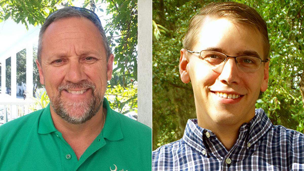 Lundy Baker, left, and Joseph Dunkle
