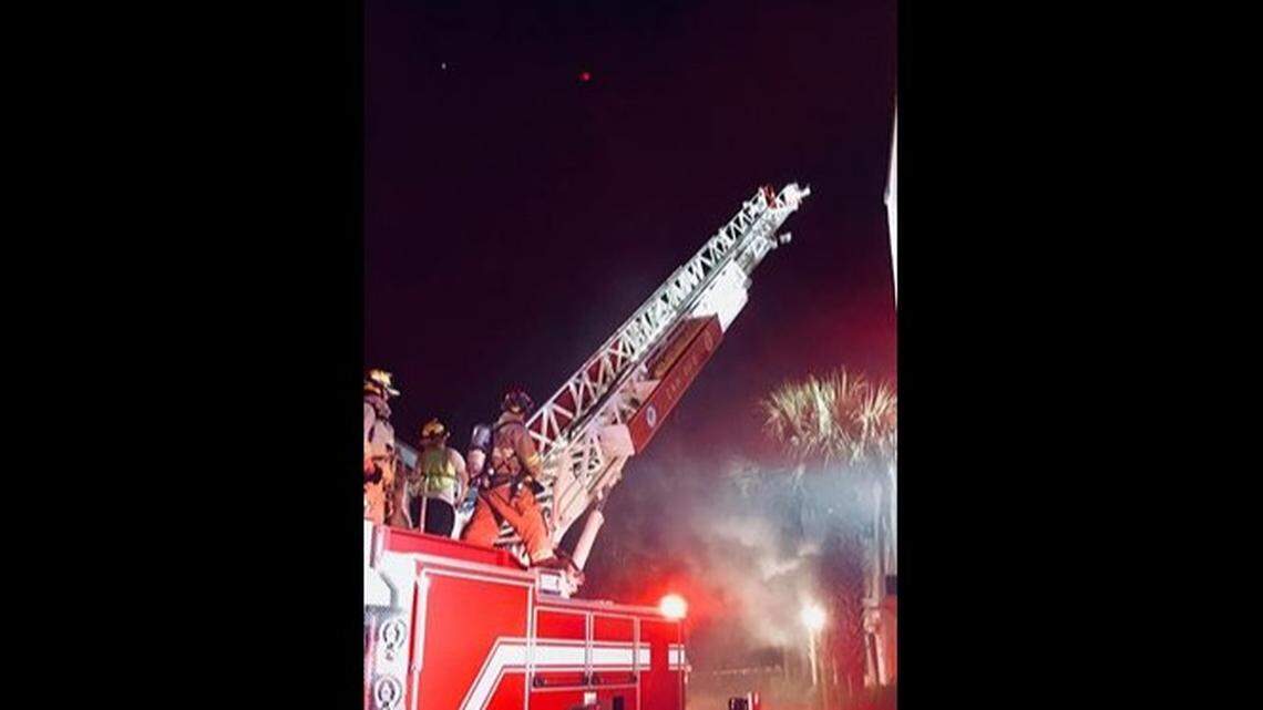 Beaufort officers saw smoke coming from the side of Hearth Wood Fired Pizza on Bay Street around 2 a.m. and called on firefighters to help check it out.