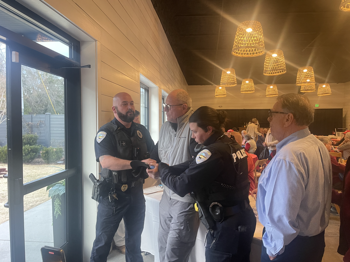 Just minutes after stepping foot into a Beaufort County GOP Executive Committee meeting, Calvin “Skip” Hoagland was removed by local law enforcement officers. 