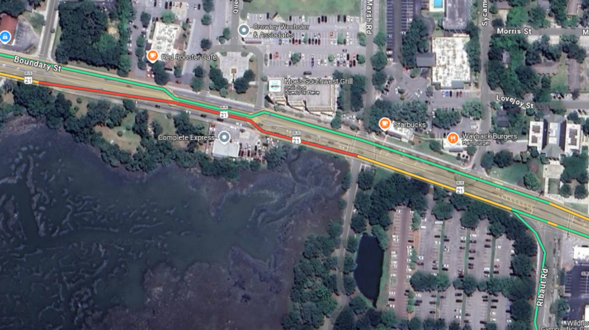 Authorities are alerting residents to prepare for traffic delays today on Boundary Street near Ribaut Road in Beaufort due to construction.