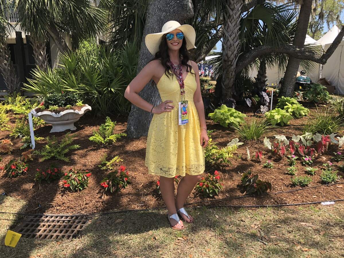 Nikki Martin's dress was a bright yellow — the color of springtime and sunshine.