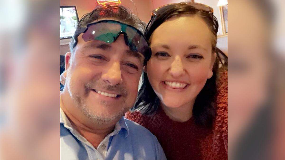 Chris Donelson, of Bluffton, with his biological daughter, Tana Schuler, who he connected with when the two coincidentally got 23andMe DNA kits.