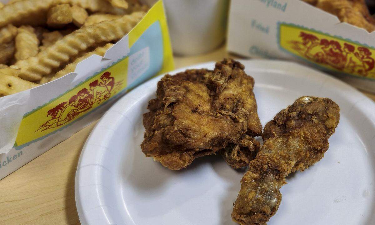 A chicken breast and leg from Maryland Fried Chicken in Beaufort, a finalist in Beaufort County’s best fried chicken.