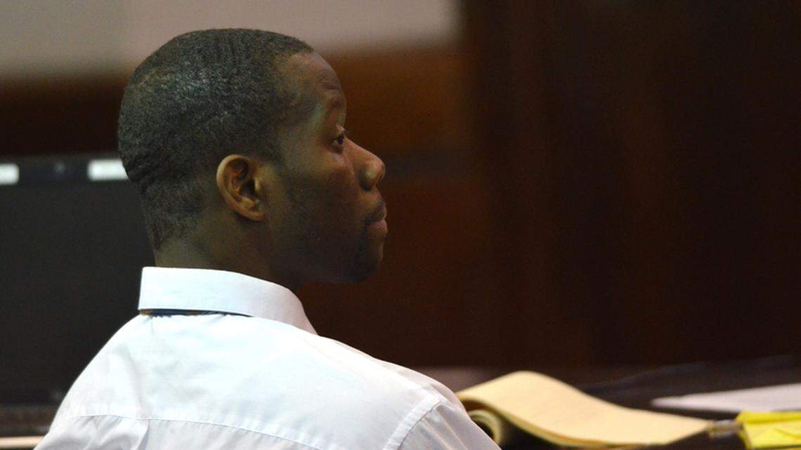 Defendant Jerry Scantling watches as a witness is questioned during the first full day of his murder trial Tuesday at the Beaufort County Courthouse. Scantling was convicted of murdering Hilton Head Island resident Leonard Green in 2010 at the Pinckney Island Boat Landing.