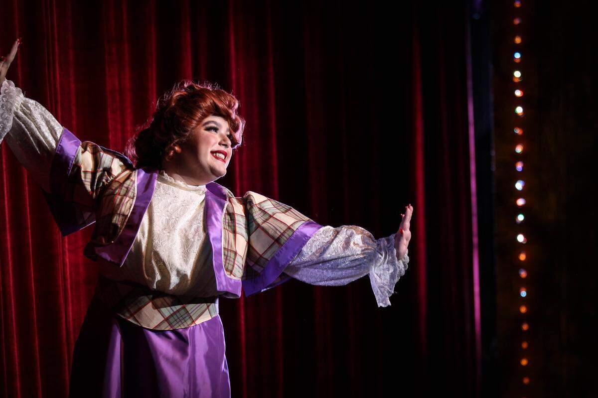 Shea Grande is Dolly Levi in the Southeastern Summer Theatre Institute’s production of “Hello, Dolly!” on Hilton Head.