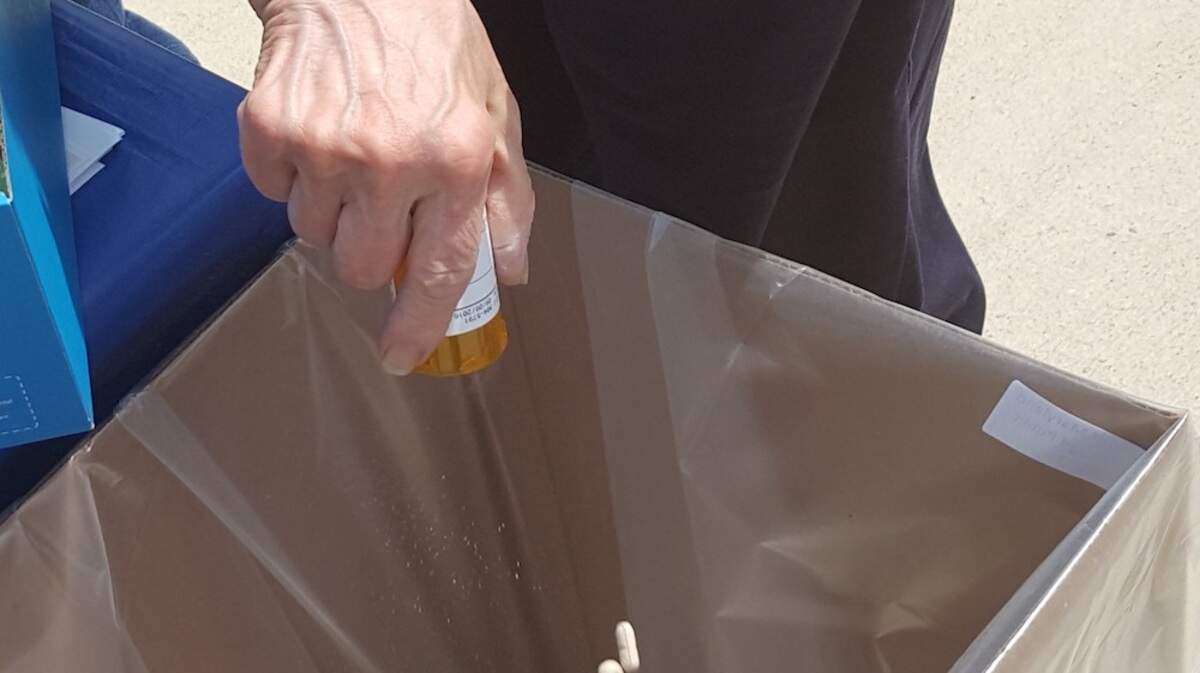 Law enforcement agencies are collecting old and unused prescription drugs Saturday as part of National Rx Take Back Day.