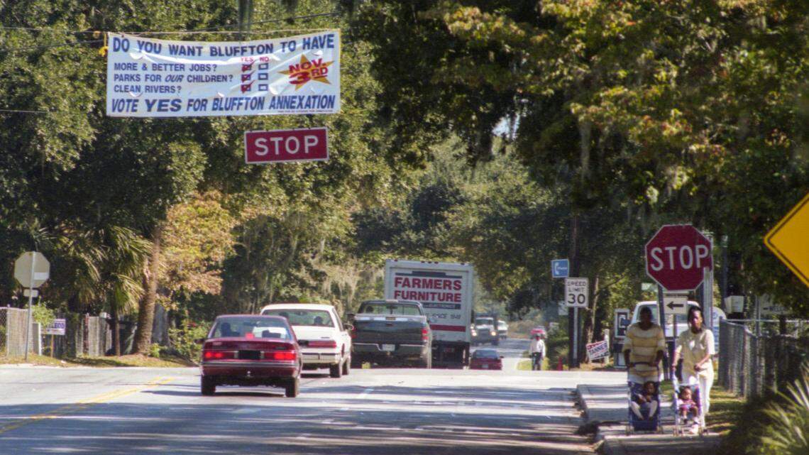 Bluffton is in the caboose, getting whipsawed by Palmetto Bluff’s new owner