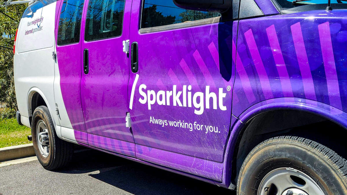 Pictured is a /Sparklight service vehicle, a broadband communications provider that is part of the Cable One family, that offers service to residential and business customers in 24 states, including in the Lowcountry, photographed on March 26, 2025, in Beaufort.