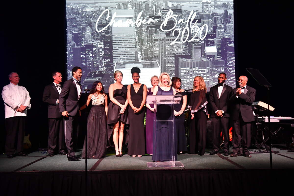 Kim Likins, the director of the Boys & Girls Club of Hilton Head Island, accepts the Organization of the Year award on Feb. 1, 2020 at the Hilton Head Island - Bluffton Chamber of Commerce Ball.
