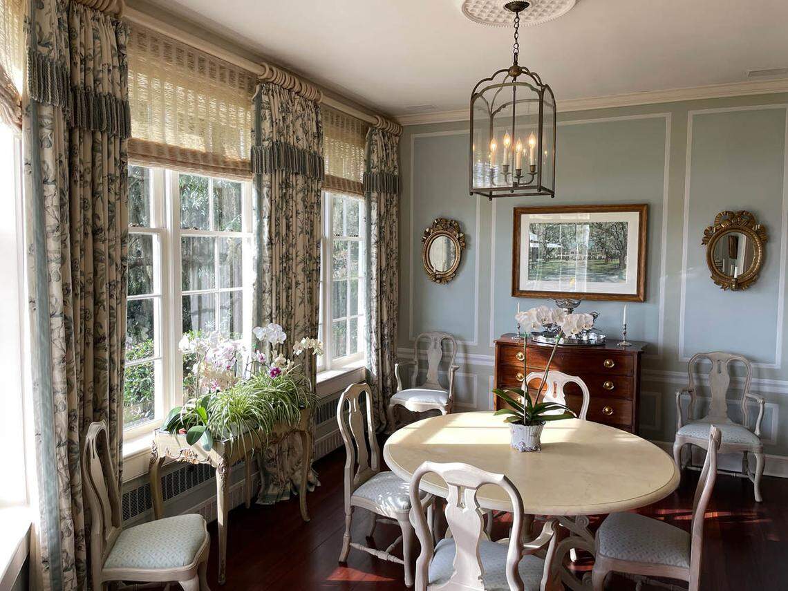 The breakfast room in the main house at the Poco Sabo Plantation