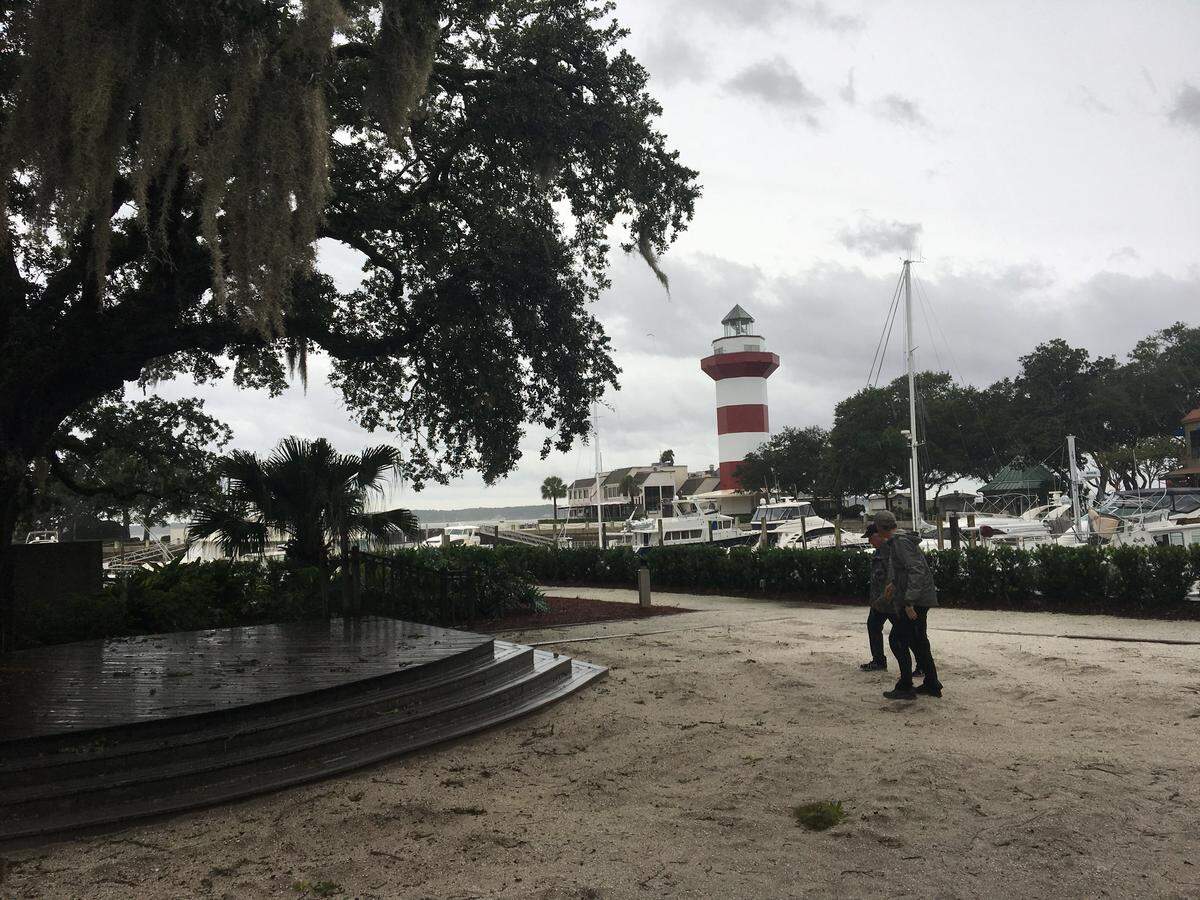 Liberty Oak at Harbortown survives. Boats appear to be undamaged