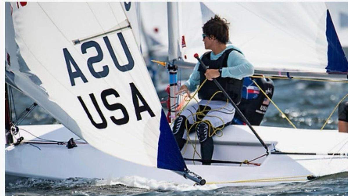 James Pine competes in the International Laser Class Association 4 Youth World Championship in Volos, Greece. He finished in first place in the under 16s and second overall.