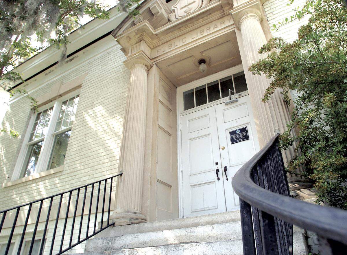 The Carnegie Building on Craven Street is on the site of the former Beaufort town square and opened in 1918 as a Carnegie Library.