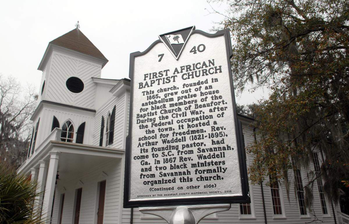 Beaufort’s historic First African Baptist Church.