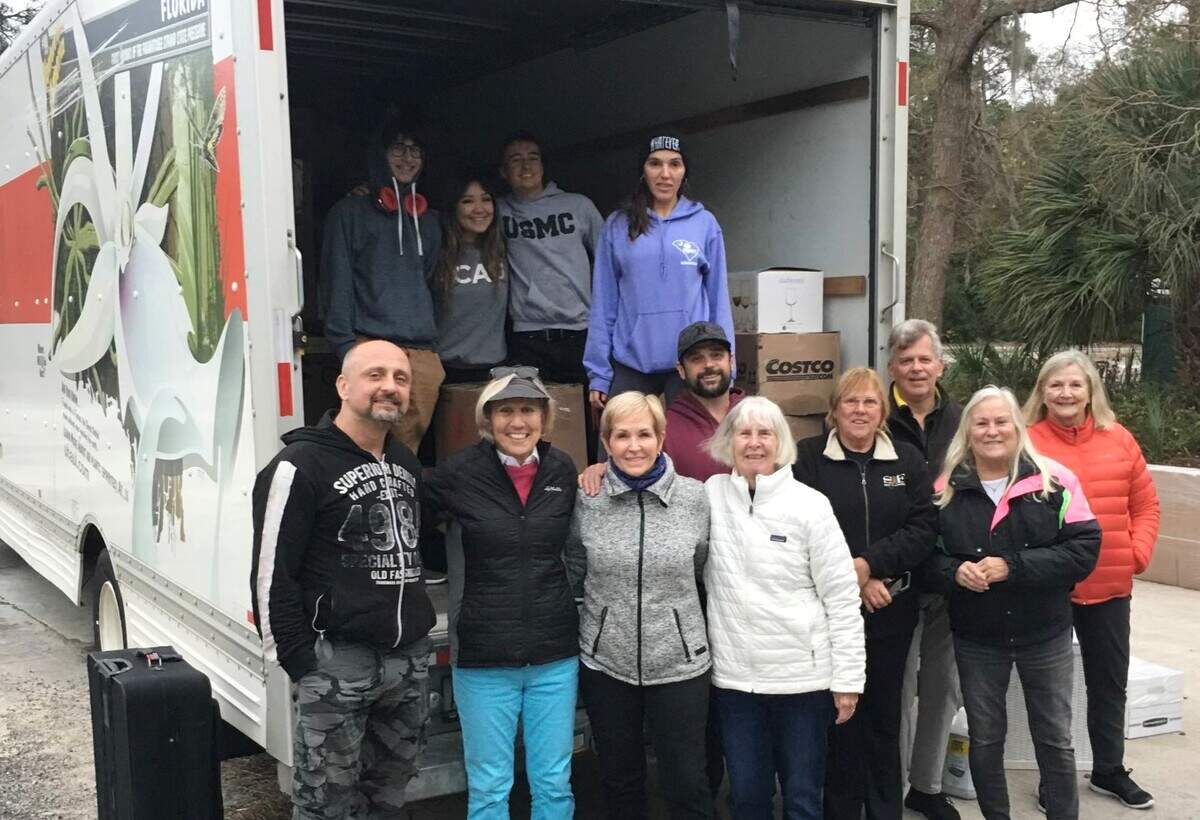 Volunteers on Hilton Head sort items donated for victims of the tornado outbreak in Kentucky. The three-day drive on Main Street ends Wednesday, Dec. 22, at 5 p.m.