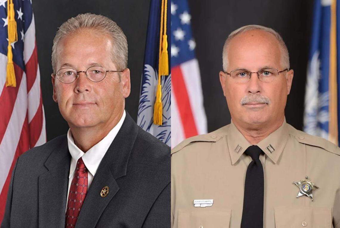 Beaufort County Sheriff P.J. Tanner, left, and Joey “JoJo” Woodward Jr.