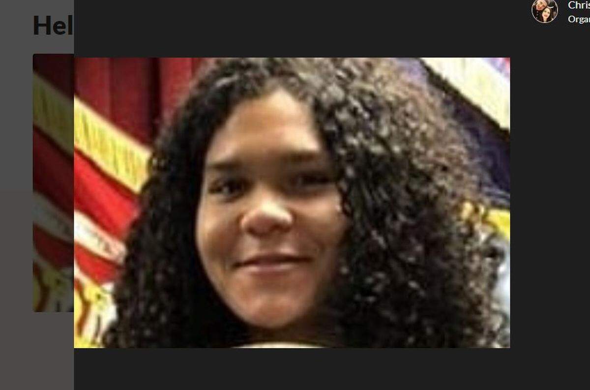 A screenshot from GoFundMe shows Marine Pvt. Chloe Maples.