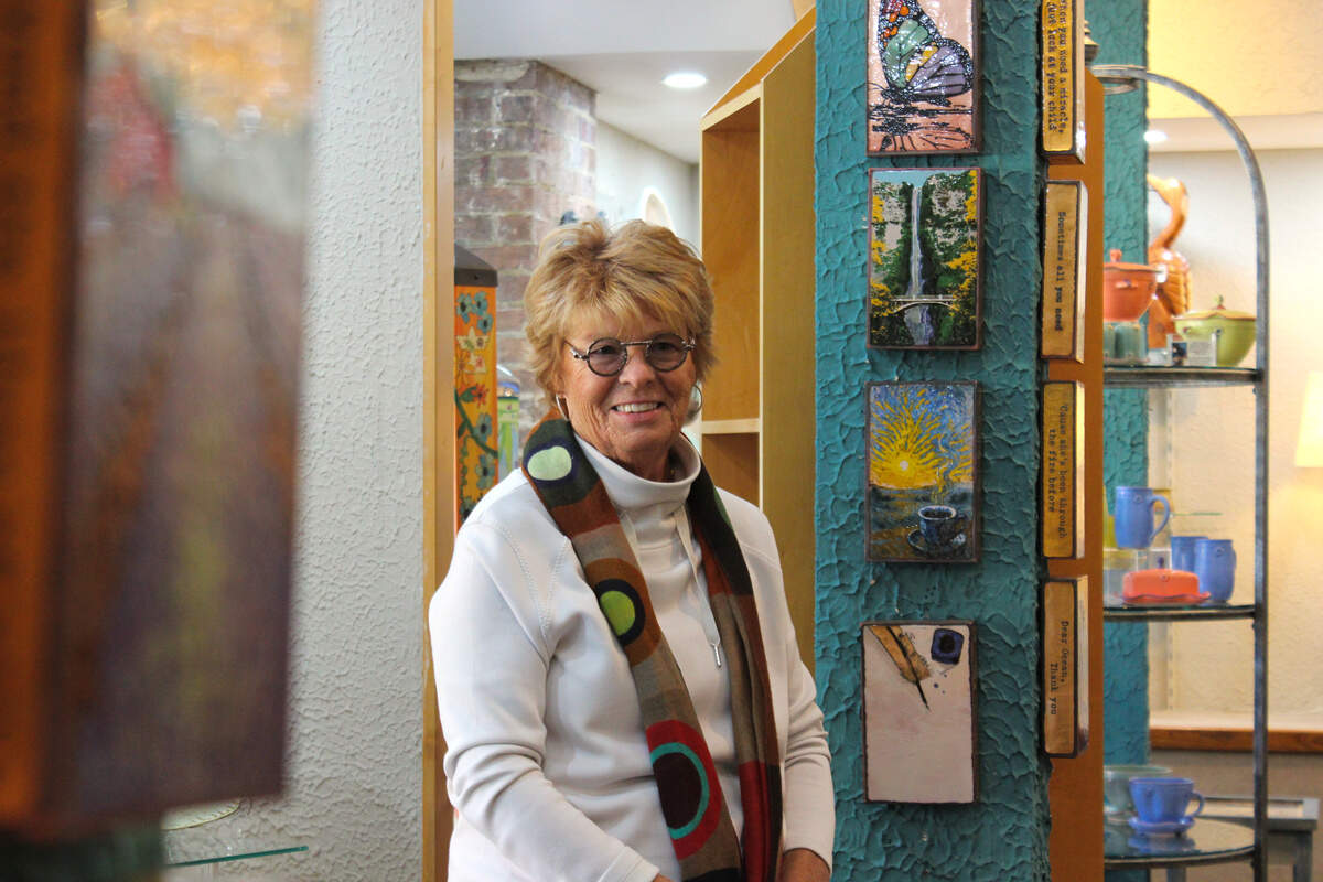 Lynn Alexander, owner of Nash Gallery in Shelter Cove, says there’s a reason people the gallery remains a “destination”: “People don’t want to buy a $3,000 piece of art unless they’ve seen it,” she said.