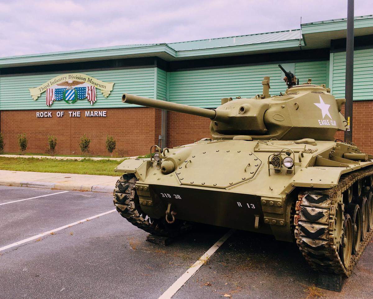 The Fort Stewart Museum in Hinesville, Georgia, houses over 5,000 vehicles, uniforms, photographs and other artifacts from the Third Infantry Division and Fort Stewart, the largest military installation east of the Mississippi.