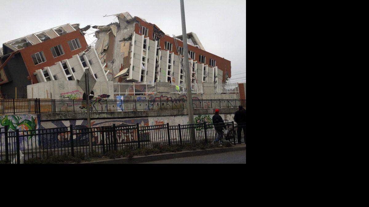Aftermath of an earthquake in Chile.