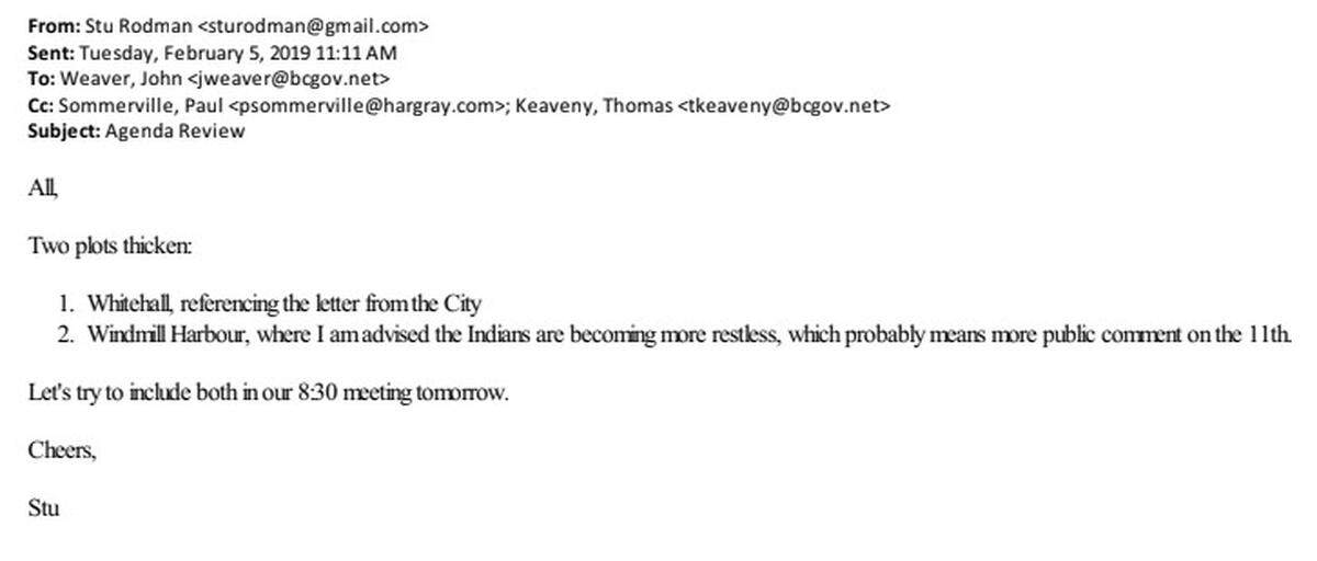 Emails obtained by The Island Packet and Beaufort Gazette.