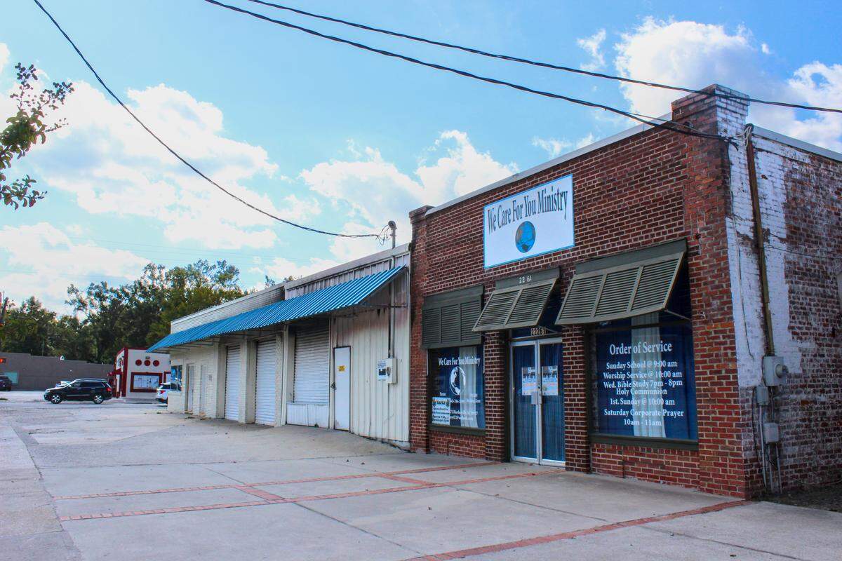 This weathered building sits at the intersection of Whyte Hardee Boulevard and Main St, which is set to become the heart of downtown Hardeeville. 