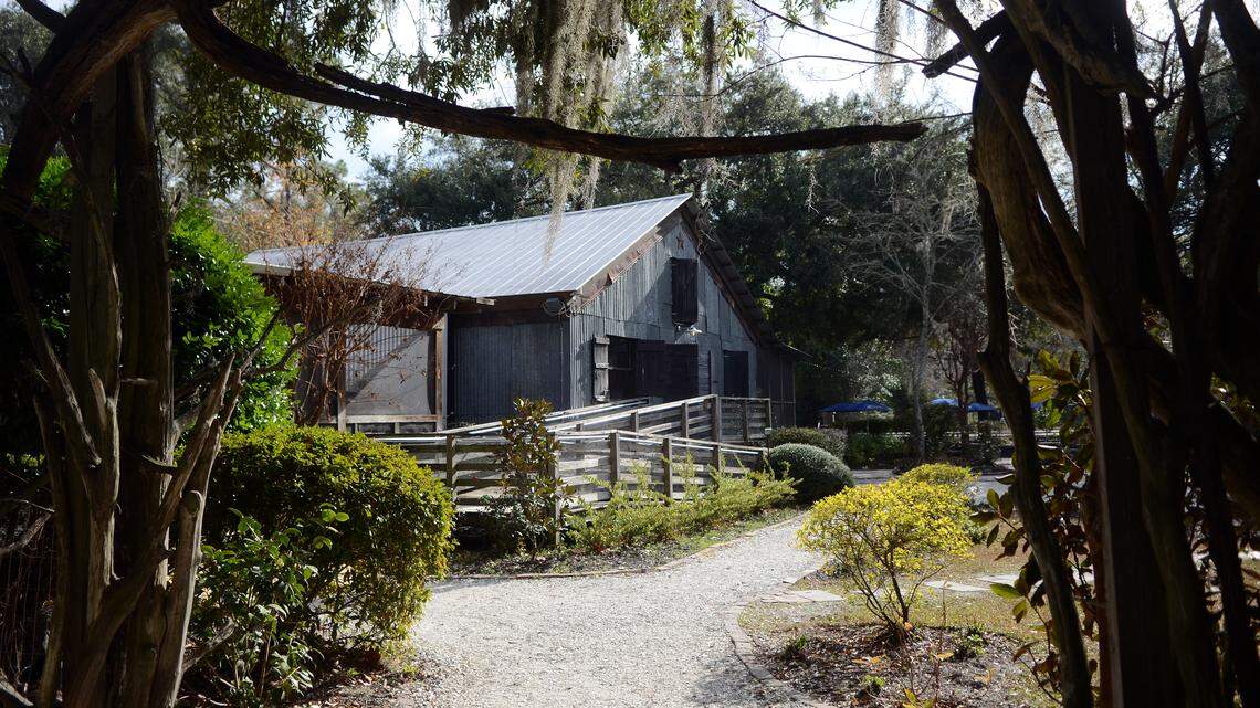 Bluffton's old "deer tongue building" after it had been converted into a restaurant on May River Road.