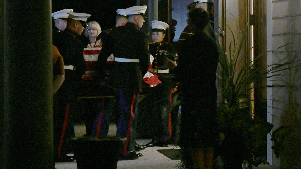 Procession escorts Beaufort-based Marine who died in jet crash through Bluffton